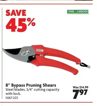 Home Hardware 8" Bypass Pruning Shears offer