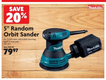 Home Hardware 5" Random Orbit Sander offer