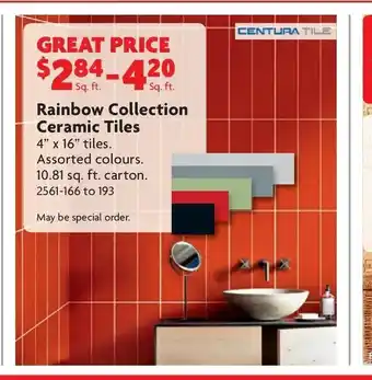 Home Hardware Raibow Collection Ceramic Tiles offer