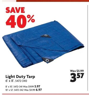 Home Hardware Light Duty Tarp offer