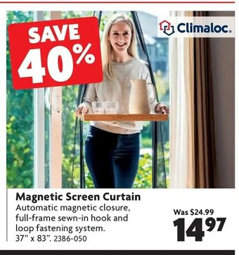 Home Hardware Magnetic Screen Curtain offer