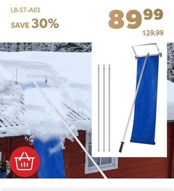 Shopper+ 20ft roof snow rake with adjustable extended handle - livingbasics offer