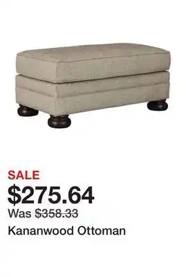 Ashley Furniture Kananwood ottoman offer