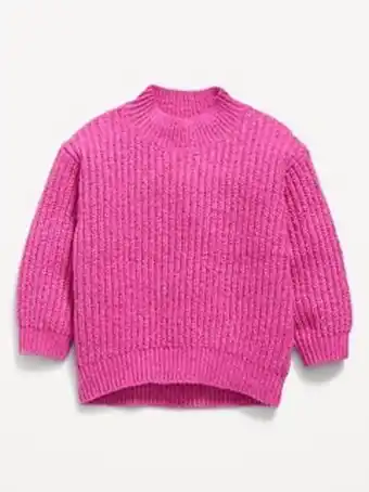 Old Navy Mock-neck shaker-stitch cocoon sweater for baby offer