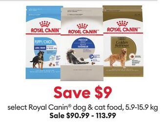 Petsmart Select royal canin® dog & cat food, 5.9-15.9 kg offer