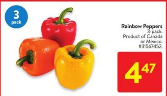 Walmart Rainbow peppers offer