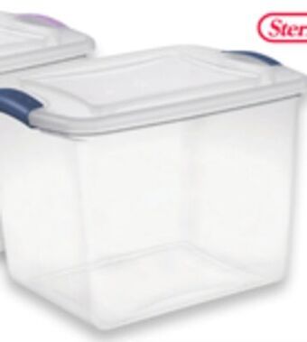 Walmart Sterilite 26 l latch clear tote offer