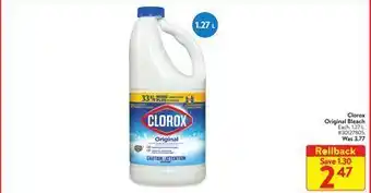 Walmart Clorox original bleach offer