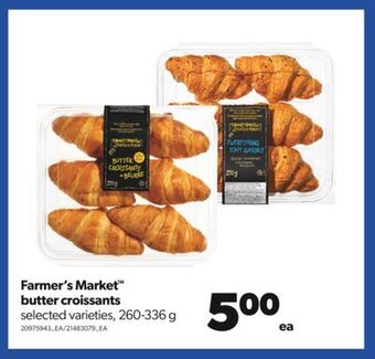 Real Canadian Superstore Farmer's market™ butter croissants, 260-336 g offer