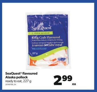 Real Canadian Superstore Seaquest® flavoured alaska pollock, 227 g offer
