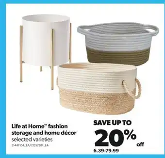 Real Canadian Superstore Life at home™ fashion storage and home décor offer