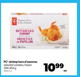 Real Canadian Superstore Pc® shrimp hors d'oeuvres, 294-454 g offer