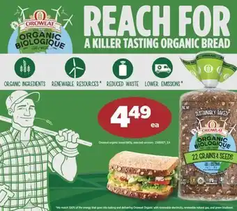 Real Canadian Superstore Oroweat organic bread, 680g offer