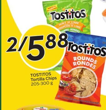 Sobeys Tostitos tortilla chips offer