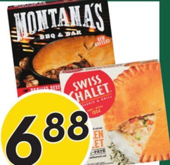 Sobeys Swiss chalet or montana's meat pies offer
