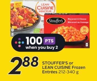 Sobeys Stouffer's or lean cuisine frozen entrées offer