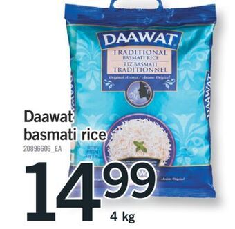 Fortinos Daawat basmati rice, 4 kg offer