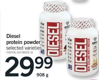 Fortinos Diesel protein powder, 908 g offer