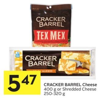 Foodland Cracker barrel cheese 400 g or shredded cheese 250-320 g offer