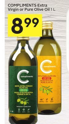Foodland Compliments extra virgin or pure olive oil 1 l offer