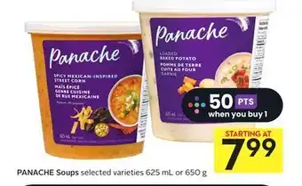 Foodland Panache soups selected varieties 625 ml or 650 g offer