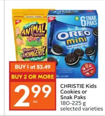 Foodland Christie kids cookies or snak paks 180-225 g selected varieties offer