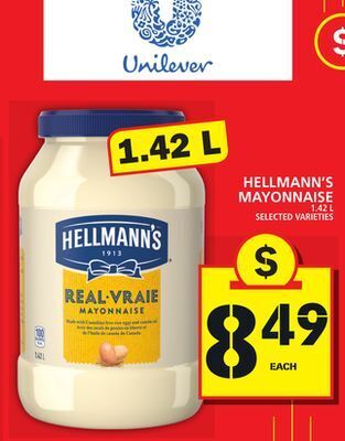 Food Basics Hellmann's mayonnaise offer
