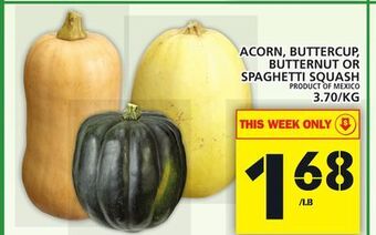 Food Basics Acorn, buttercup,butternut or spaghetti squash offer