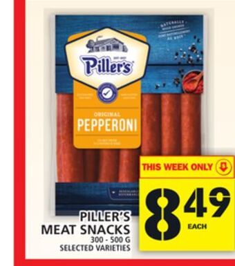 Food Basics Piller's meat snacks offer