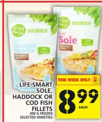 Food Basics Life smart sole, haddock or cod fish fillets offer