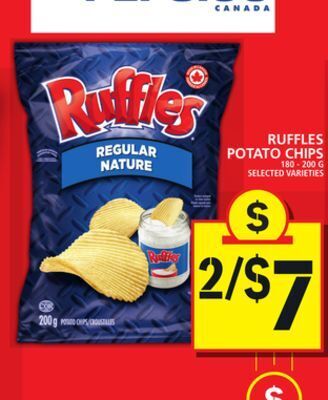 Food Basics Ruffles potato chips offer
