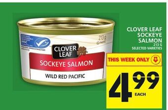 Food Basics Clover leaf sockeye salmon offer