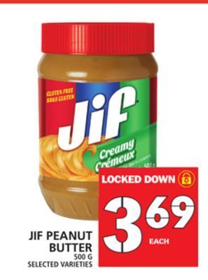 Food Basics Jif peanut butter offer