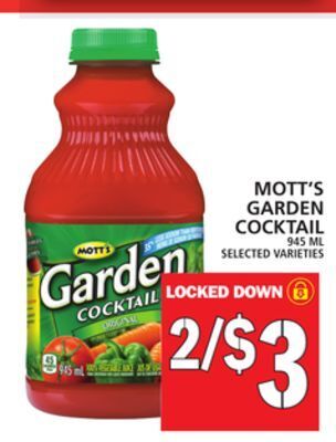 Food Basics Mott's garden cocktail offer