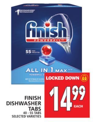 Food Basics Finish dishwasher tabs offer