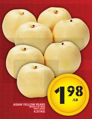 Food Basics Asian yellow pears offer