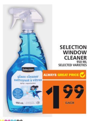 Food Basics Selection window cleaner offer
