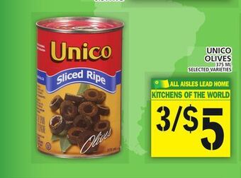 Food Basics Unico olives offer