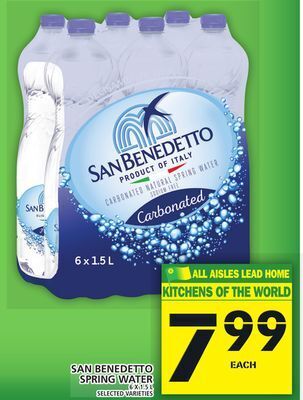 Food Basics San benedetto spring water offer