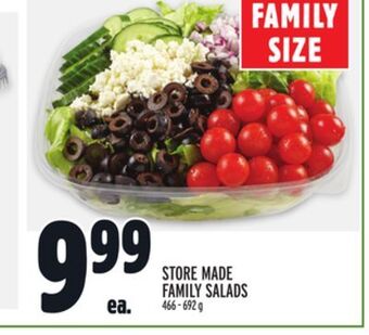 Metro Store made family salads offer