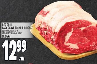 Metro Red grill easy carve prime rib roast offer