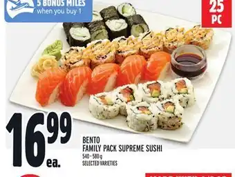 Metro Bento family pack supreme sushi offer