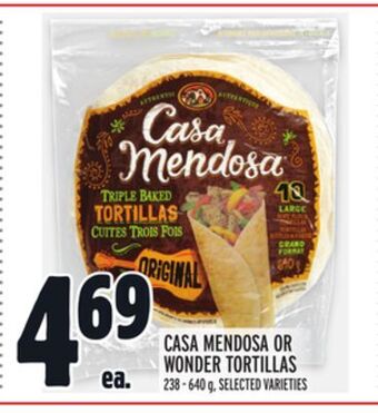 Metro Casa mendosa or wonder tortillas offer