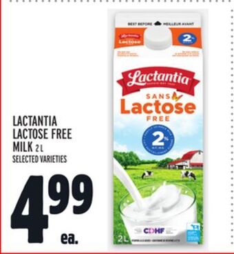 Metro Lactantia lactose free milk offer