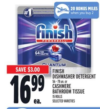 Metro Finish dishwasher detergent offer