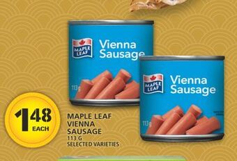 Food Basics Maple leaf vienna sausage offer