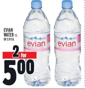 Metro Evian water offer