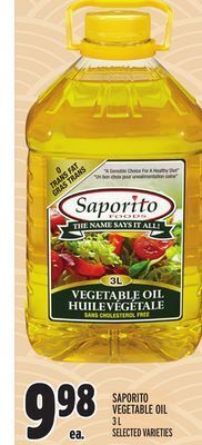 Metro Saporito vegetable oil offer