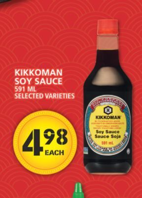 Food Basics Kikkoman soy sauce offer