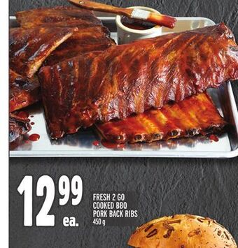 Metro Fresh 2 go cooked bbq pork back ribs offer